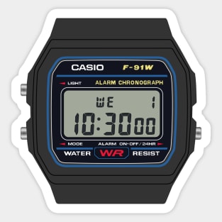 Casio F91 in color Sticker